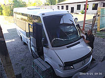 Производство и замена лобового стекла триплекс на автобусе Mercedes-Benz Sprinter 412 D Noge Aro  в Никополе (Украина). 16