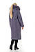 Жіноча зимове довге пальто - пуховик великих розмірів 48-66, фото 7