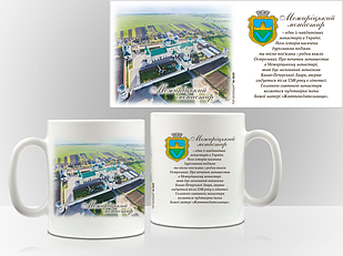 Сувенірна чашка Великі Межирічі. "Межирицький монастир"