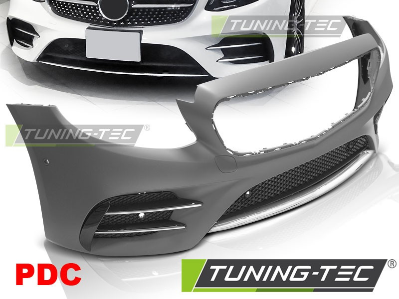 Передній бампер обвіс Mercedes E w213 стиль E43 AMG Line, фото 1