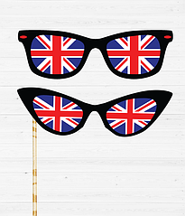 Набор аксессуаров для фотосессии "Британские очки"