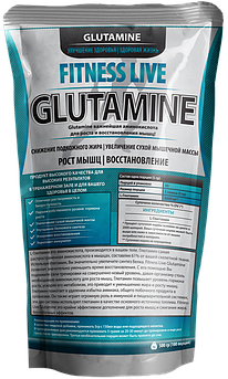 Амінокислота Fitness Live Glutamine 250 г (5502945723490)