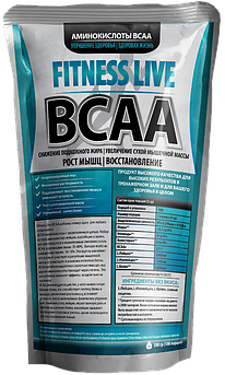 Амінокислота Fitness Live BCAA 250 г Без смаку