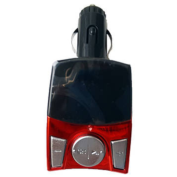 Автомобільний FM-модулятор, USB, micro SD від прикурювача 990 (Red)
