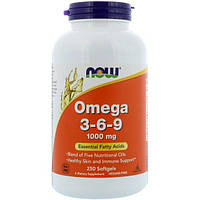 Витамины NOW Omega 3-6-9 250 капсул (4384300708)