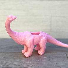Квіткове кашпо Динозаврик (з довгою шиєю) Рожевий