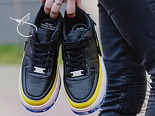 Жіночі кросівки Nike Air Force 1 Jester XX Black Sonic/Yellow Arctic Orange AT2497-001, фото 3