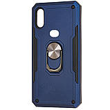 Ударостійкий чохол SG Ring під магнітний тримач для Samsung Galaxy A10s (A107F) 2019 темно-синій, фото 3
