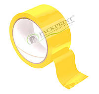 Стрічка клейка пакувальна жовта (скотч) 48мм х 66 ярдів х 45мкм