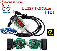 Диагностический сканер ELS27 FORScan OBD2 для Ford, Mazda. Forscan.