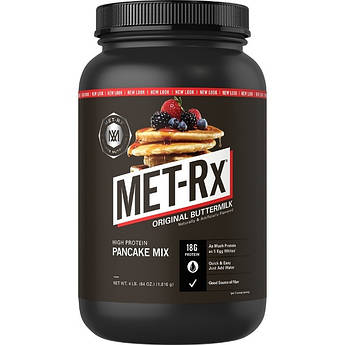 Високобілковий млинцевий мікс MET-Rx High Protein Pancake Mix 1816 р без смаку (4384300882)