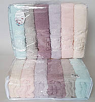 Банные махровые полотенца «Vip Cotton ECE» 140*70 см (6 шт)