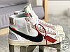 Чоловічі кросівки Nike Blazer Mid Off-White White/Black-Muslin AA3832-100, фото 7