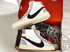 Чоловічі кросівки Nike Blazer Mid Off-White White/Black-Muslin AA3832-100, фото 8