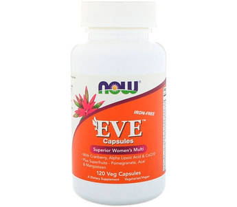 Вітаміни NOW Eve women's Multiple Vitamin Veg Capsules 120 капсул (4384301008)