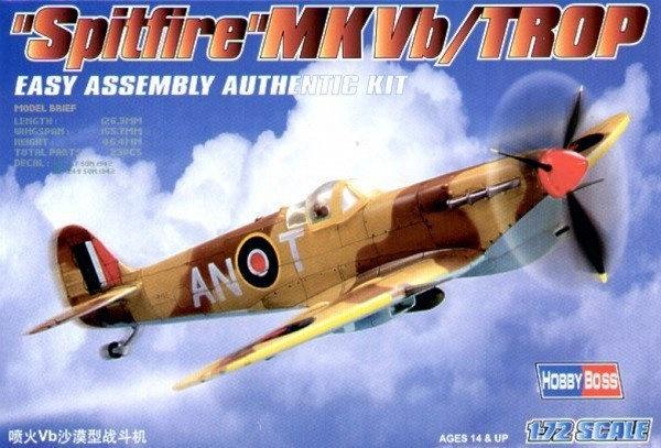 Supermarine Spitfire Mk.Vb/Trop. Збірна модель британського винищувача в масштабі 1/72. HOBBY BOSS 80213