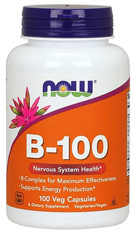 Вітаміни NOW Vitamin B-100 Veg Capsules 100 капсул (4384301145)