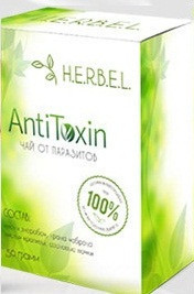 Herbel AntiToxin - чай від паразитів (Хербел Антитоксин) - коробка