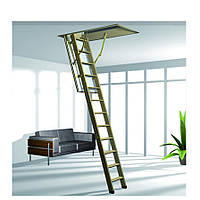 Деревянная лестница складная чердачная трехсекционная Roto Esca 11 ISO-RC 120 х 70 см