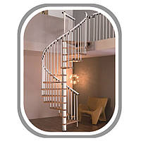 Винтовые лестницы второго этажа Spiral Effect Minka межэтажные металлические сборные 220, 1.2