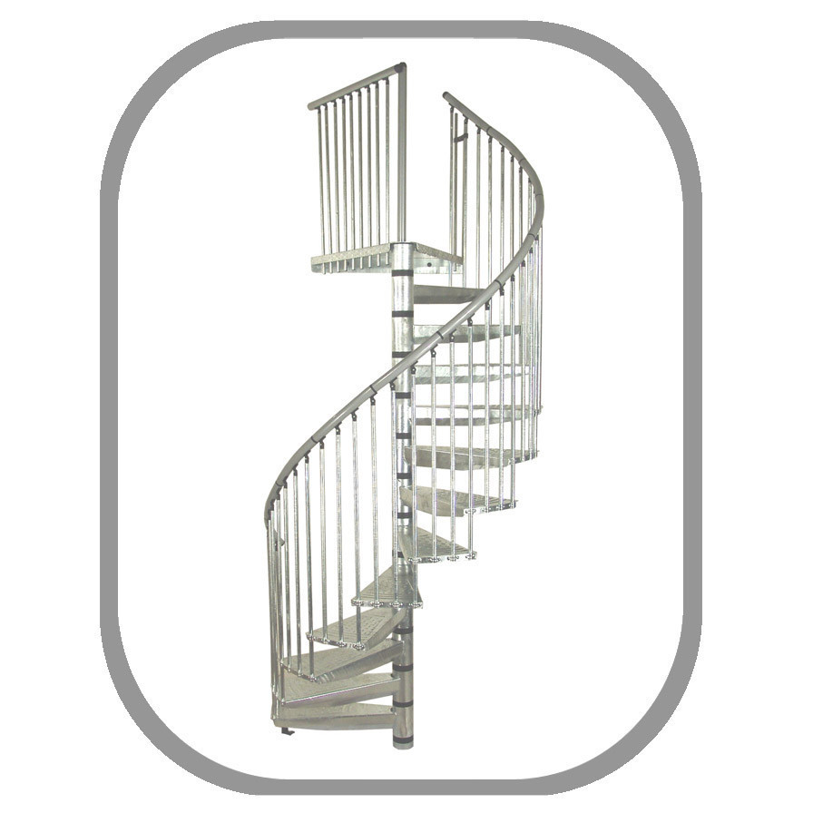 Наружная металлическая винтовая лестница на второй этаж дома Rondo Zink Plus Минка Австрия 1.4 - фото 3 - id-p933262191