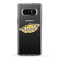 Чехол силиконовый для Samsung Galaxy (Симпатичное хачапури) Note 10 Plus 5G/s6 Edge+/s7/s8 Activ/s9/s10e Plus