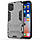 Чохол Hybrid case для Apple Iphone 11 бампер з підставкою темно-сірий, фото 2