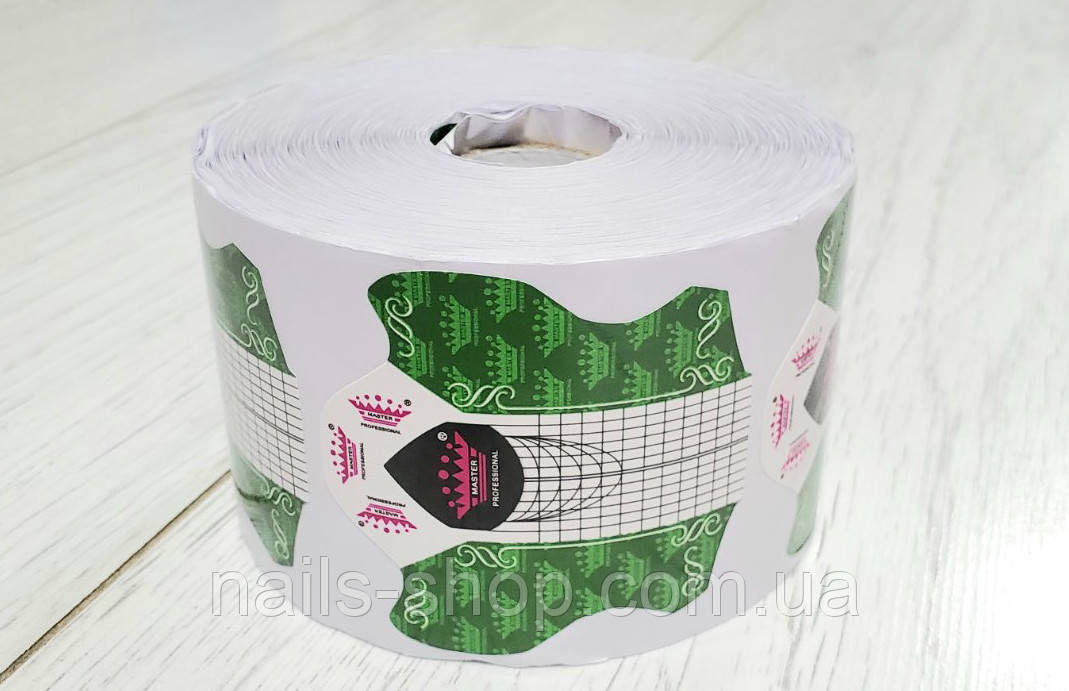 Форми для нарощування нігтів Master Professional зелені, 20 шт, фото 1