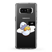 Чехол силиконовый для Samsung Galaxy (Разбитое яйцо) Note 10 Plus 5G/s6 Edge+/s7/s8 Activ/s9/s10e Plus самсунг