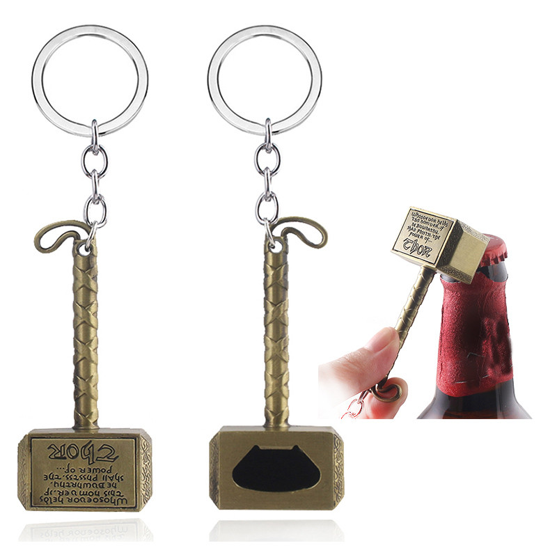 Брелок відкривачка GeekLand Thor Тор Thors Hammer Молот Тора 10.75 бронза.850, фото 1