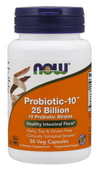 Спеціальний продукт NOW Probiotic-10 25 Billion Veg Capsules 50 кап (4384301407)