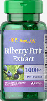 Спеціальний продукт Puritan's Pride Bilterry 4:1 Extract 1000 mg 90 капсул (4384301435)
