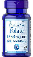 Специальный продукт Puritan's Pride Folic Acid 800 mcg 250 таблеток (4384301567)