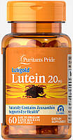 Витамины Puritan's Pride Lutein 20 mg with Zeaxanthin 60 капсул (4384301596)
