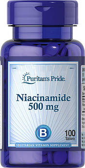 Вітаміни Puritan's Pride Niacinamide 500 mg 100 таблеток (4384301623)