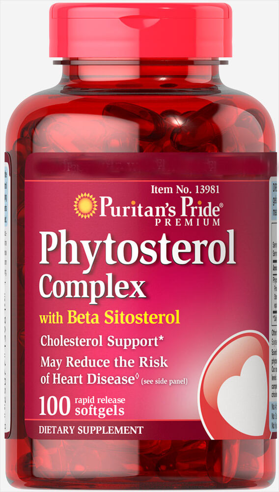 Спеціальний продукт Puritan's Pride Phytosterol Complex 1000 mg 100 капсул (4384301633)