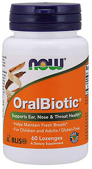 Спеціальний продукт NOW OralBiotic Lozenges 60 таблеток (4384301638)