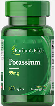 Спеціальний продукт Puritan's Pride Potassium Gluconate 99 mg 100 таблеток (4384301644)
