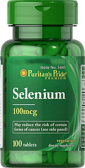 Вітаміни Puritan's Pride Selenium 100 mcg 100 таблеток (4384301660)