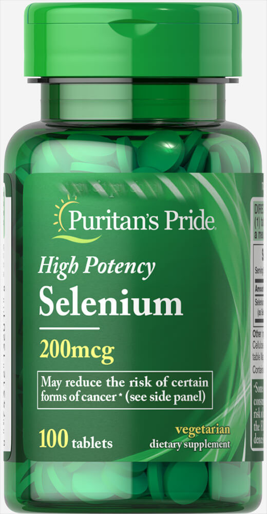 Вітаміни Puritan's Pride Selenium 200 mcg 100 таблеток (4384301661)