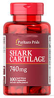 Хондропротектор Puritan's Pride Shark Cartilage 740 mg 100 капсул (4384301663)