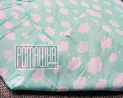 Дитяче ковдру 140х100 новонародженому маляті гіпоалергенне в ліжечко для ліжечка демісезонне 3019 Зелений