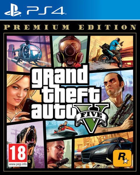 Гра Grand Theft Auto V (GTA 5). Premium Edition, Playstation 4, російські субтитри