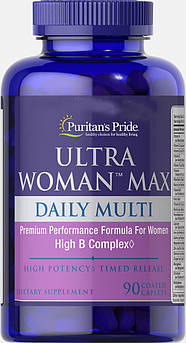 Вітаміни Puritan's Pride Ultra Woman Max Daily Multivitamin 90 таблеток (4384301673)