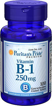 Вітаміни Puritan's Pride Puritan's Pride Vitamin B-1 250 mg 100 таблеток (4384301678)