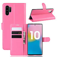 Чохол Luxury для Samsung Galaxy Note 10 Plus (N975) книжка рожевий