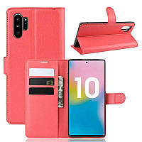 Чохол Luxury для Samsung Galaxy Note 10 Plus (N975) книжка червоний