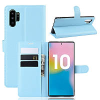 Чохол Luxury для Samsung Galaxy Note 10 Plus (N975) книжка блакитний