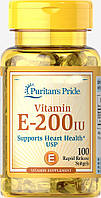 Витамины Puritan's Pride Vitamin E-200 IU 100 капсул (4384301698)