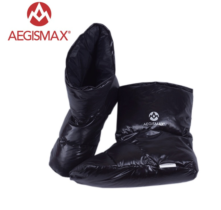 Пуховые носки (зимние), обувь из пуха Aegismax Размер M 22-25см черные. - фото 1 - id-p1060162570